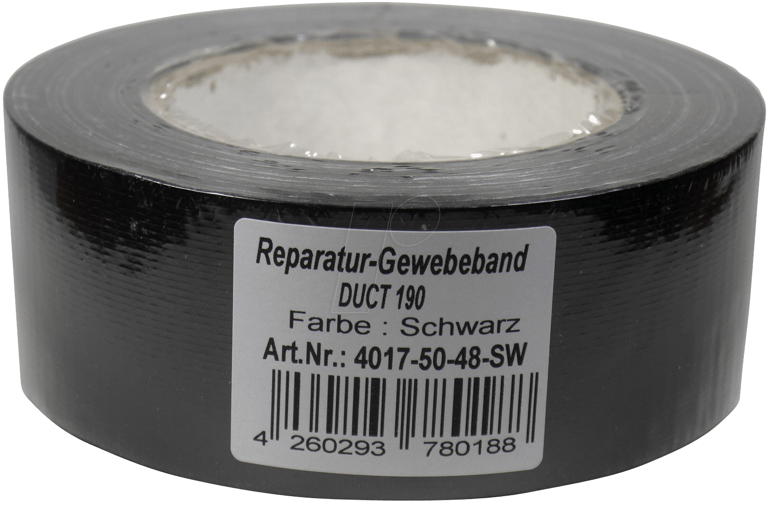 4260293780188 - DUCT 190SW - Gewebeband 48 mm x 50 m schwarz