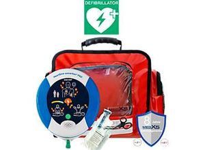 4260301056953 - Erste-Hilfe-Wandtasche MedX5 mit Reanimations-Defibrillator SAM500P & Befüllung nach DIN 13157