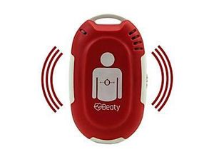 4260301057103 - Tragbare Reanimationshilfe MedX5 BEATY unterstützt die korrekte Herzdruck-Massage AHA ERC konform akustisches Signal Vibrationsfunktion rot-weiß