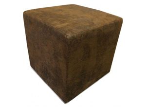 4260304592397 - Küchen Preisbombe - Kubus i Sitzwürfel Hocker Kunstleder Sitzhocker 45x45x45 cm Wildlederoptik braun