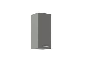 4260304595718 - Küchen Hängeschrank 30 Hochglanz Grau Küchenzeile Küchenblock Küche Grey Bianca