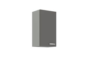 4260304595732 - Küchen Hängeschrank 40 Hochglanz Grau Küchenzeile Küchenblock Küche Grey Bianca