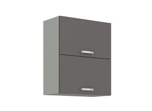 4260304595794 - Küchen Hängeschrank 60 Hochglanz Grau Küchenzeile Küchenblock Küche Grey Bianca