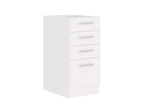 4260304596241 - EKO White Unterschrank 40 Weiss matt Küchenzeile Küchenblock Küche Einbauküche