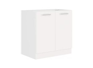 4260304596289 - EKO White Spülenschrank 80 Weiss matt Küchenzeile Küchenblock Küche Einbauküche 4260304596289 - EKO White Spülenschrank 80 Weiss matt Küchenzeile Küchenblock Küche Einbauküche