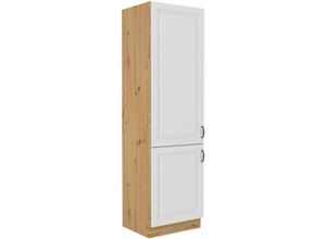 4260304597873 - Küchen Hochschrank 60 cm Stilo Weiss + Eiche Artisan Küchenzeile Küchenblock 4260304597873 - Küchen Hochschrank 60 cm Stilo Weiss + Eiche Artisan Küchenzeile Küchenblock
