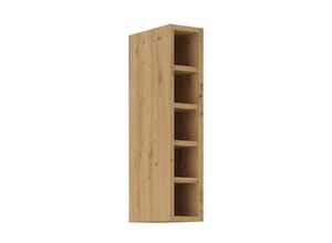 4260304598221 - Hängeschrank Regal 15 cm Eiche Artisan Küchenzeile Küchenblock Küche Stilo