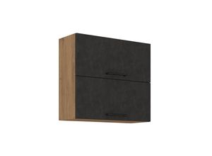 4260304599266 - Vigo Hängeschrank 80 cm Eiche Lancelot Matera Grau Küchenzeile Küchenblock Küche