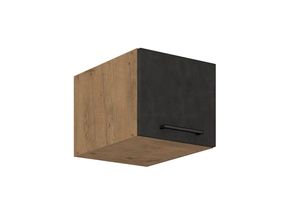 4260304599334 - Küchen Preisbombe - Vigo Aufsatzschrank Hochschrank 40 cm Eiche Lancelot Matera Grau Küchenzeile