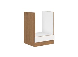 4260304599600 - Vigo Herdunterschrank 60 Eiche Lancelot Weiß Hochglanz Küchenzeile Küchenblock 4260304599600 - Vigo Herdunterschrank 60 Eiche Lancelot Weiß Hochglanz Küchenzeile Küchenblock