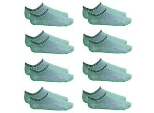 4260307168063 - Zecond Zkin 8 Paar Sneaker Socken Gr 32 - 38 grau Sommersocken Füßlinge aus Baumwolle