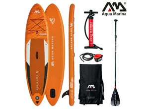 4260307168247 - Aqua Marina All-Around SUP Board mit Reißverschlussrucksack Double Action-Pumpe LIQUID AIR Paddel Einschub-Mittelfinne Sicherheitsleine - versch Ausführungen