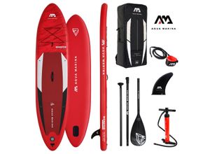 4260307168261 - Aqua Marina All-Around SUP Board mit Reißverschlussrucksack Double Action-Pumpe LIQUID AIR Paddel Einschub-Mittelfinne Sicherheitsleine - versch Ausführungen