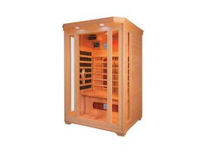 4260307168889 - PureHaven Infrarotkabine 120x105x190 cm aus kanadischem Hemlock-Holz Bluetooth-Soundsystem Timer Lic