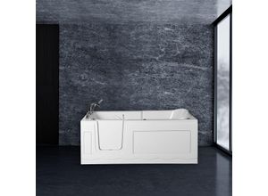 4260307169275 - PureHaven Seniorenbadewanne Sitz- und Whirlpool mit Massagedüsen integrierte Tür für leichten Einstieg - versch Ausführungen