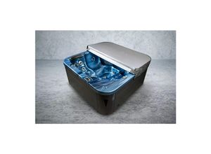 4260307169466 - PureHaven Outdoor-Whirlpool 215x215 cm für 5 Personen mit 53 Massagedüsen Heizung Farblicht und Ther