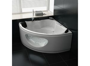 4260307169503 - PureHaven Whirlpool 138x138 cm elegantes Design Heizung Lichttherapie Soundsystem Reinigungsprogramm