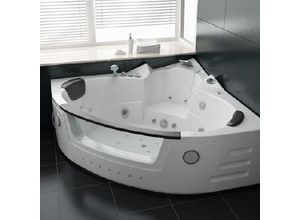 4260307169527 - PureHaven Whirlpool 152x152 cm elegantes Design Heizung Lichttherapie Soundsystem Reinigungsprogramm