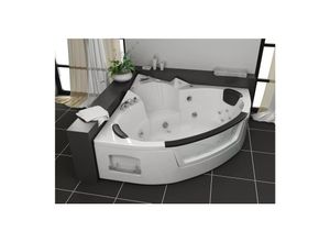 4260307169626 - PureHaven Whirlpool 152x152 cm Heizung Reinigungsprogramm & Lichttherapie Wasserfall 12 Hydrojets