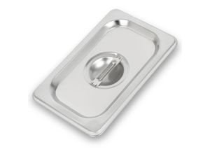 4260307358815 - Gn Deckel 1 9 Gastro Norm Gastronorm (Edelstahl Hygienisch Rostfrei Kratzfest Temperaturbeständig von -40° bis +300°C mit Griff für Bain Marie