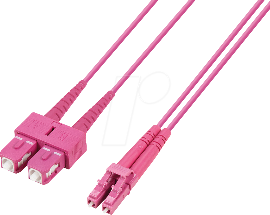 4260310268347 - TTL 61552D-10M4 - LWL Kabel LC   SC Duplex 50 125µ OM4 violett 1m