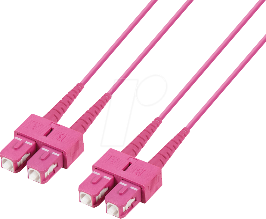 4260310268590 - TTL 61522D-10M4 - LWL Kabel SC   SC Duplex 50 125µ OM4 violett 1m