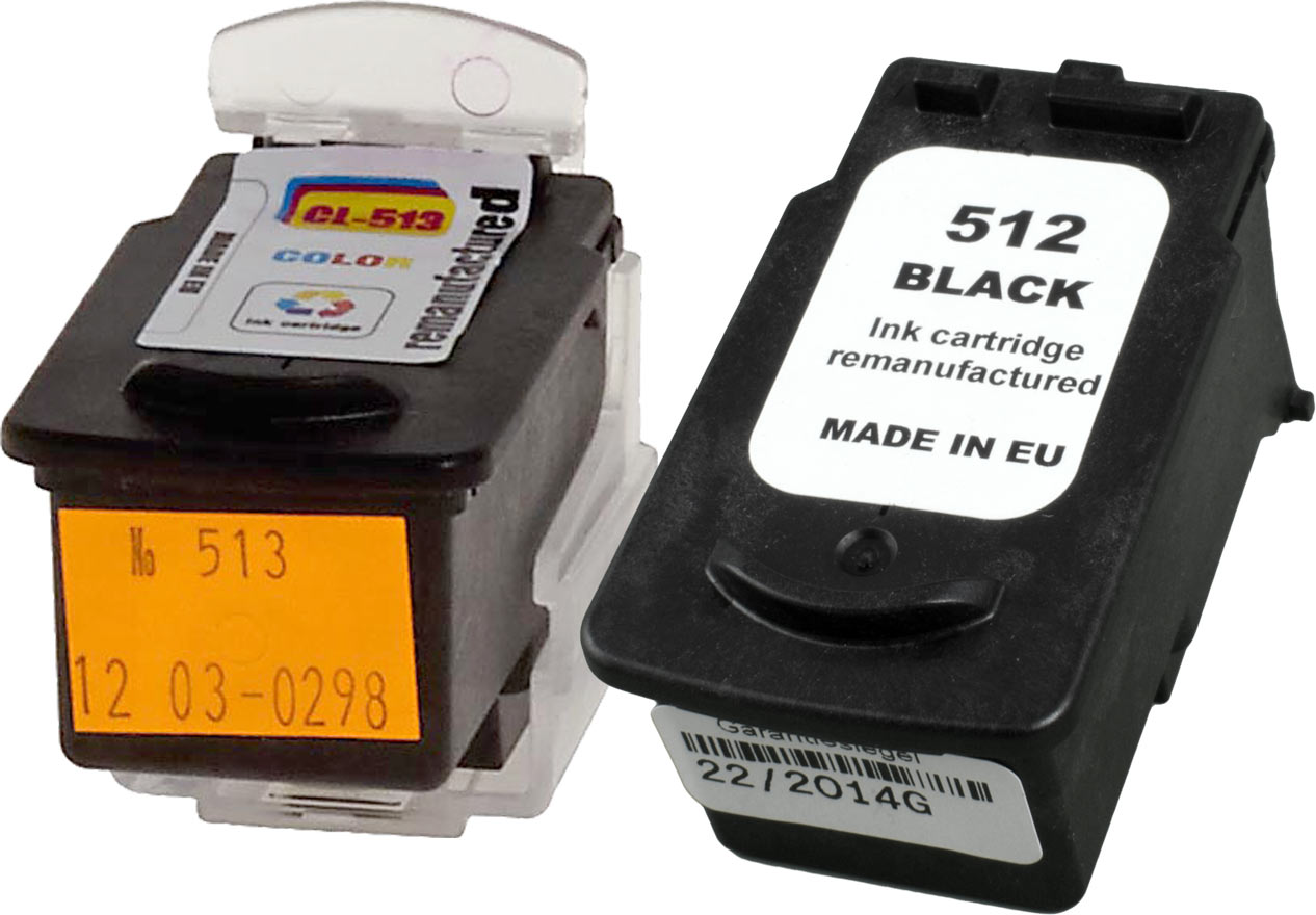 4260311522066 - 2 Tinten ersetzt Canon PG-512+CL-513 4-farbig doppelte 4260311522066 - 2 Tinten ersetzt Canon PG-512+CL-513 4-farbig doppelte
