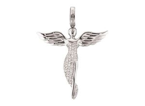 4260316910899 - Engel-Anhänger ENGELSRUFER Bright like a diamond ENGEL MIT STEIN ERP-ANGEL ERP-ANGEL-S-ZIM Schmuckanhänger Gr S (26) Silber 925 (Sterlingsilber) 3 g silberfarben (silber 925 weiß) Damen Anhänger mit Zirkonia (synth)