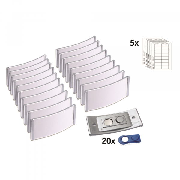 4260320190010 - badgepoint Namensschild polar POL35MA66-20DR 80x34mm est 20St 4260320190010 20 Stück