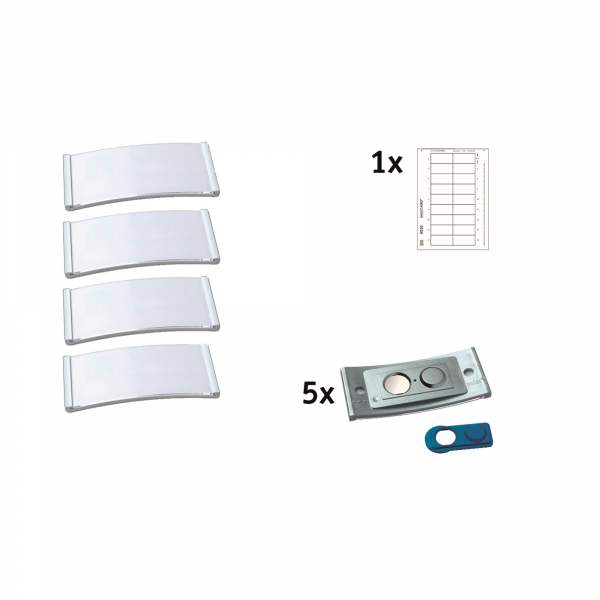 4260320190355 - badgepoint Namensschild polar POL30MA66-5DR 70x30mm est 5St 4260320190355 5 Stück