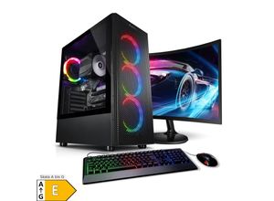 4260320411405 - PC Set Gaming mit 24 Zoll TFT Viper V AMD Ryzen 5 5600G 16GB DDR4 AMD Vega Grafik 500GB SSD 1TB HDD WLAN