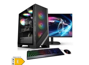 4260320412167 - PC Set Gaming mit 27 Zoll TFT Lightning Intel Core i7-12700KF 32GB DDR4 NVIDIA RTX 4060 8 GB 1TB SSD 4TB HDD WLAN Windows 11