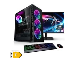 4260320418688 - PC Set Gaming mit 27 Zoll TFT Viper IV AMD Ryzen 5 4600G 16GB DDR4 AMD Vega Grafik 1TB SSD WLAN Windows 11