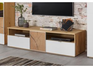 4260325376518 - Lowboard VOGL MÖBELFABRIK Sideboards beige (altholzeiche weiß) Lowboards Breite 160 cm