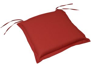 4260339181986 - Sitzkissen INDOBA Premium Dekokissen_Sitzkissen_Kissenhüllen Gr B L 50 cm x 50 cm 6 St rot (rot unifarben) Sitzkissen 6er Set extra dick - Rot IND-70434-AUSK-6