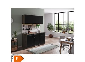 4260344977956 - Küchenzeile KB150EYS 150 cm Schwarz-Eiche York Nachbildung 4260344977956 - Küchenzeile KB150EYS 150 cm Schwarz-Eiche York Nachbildung