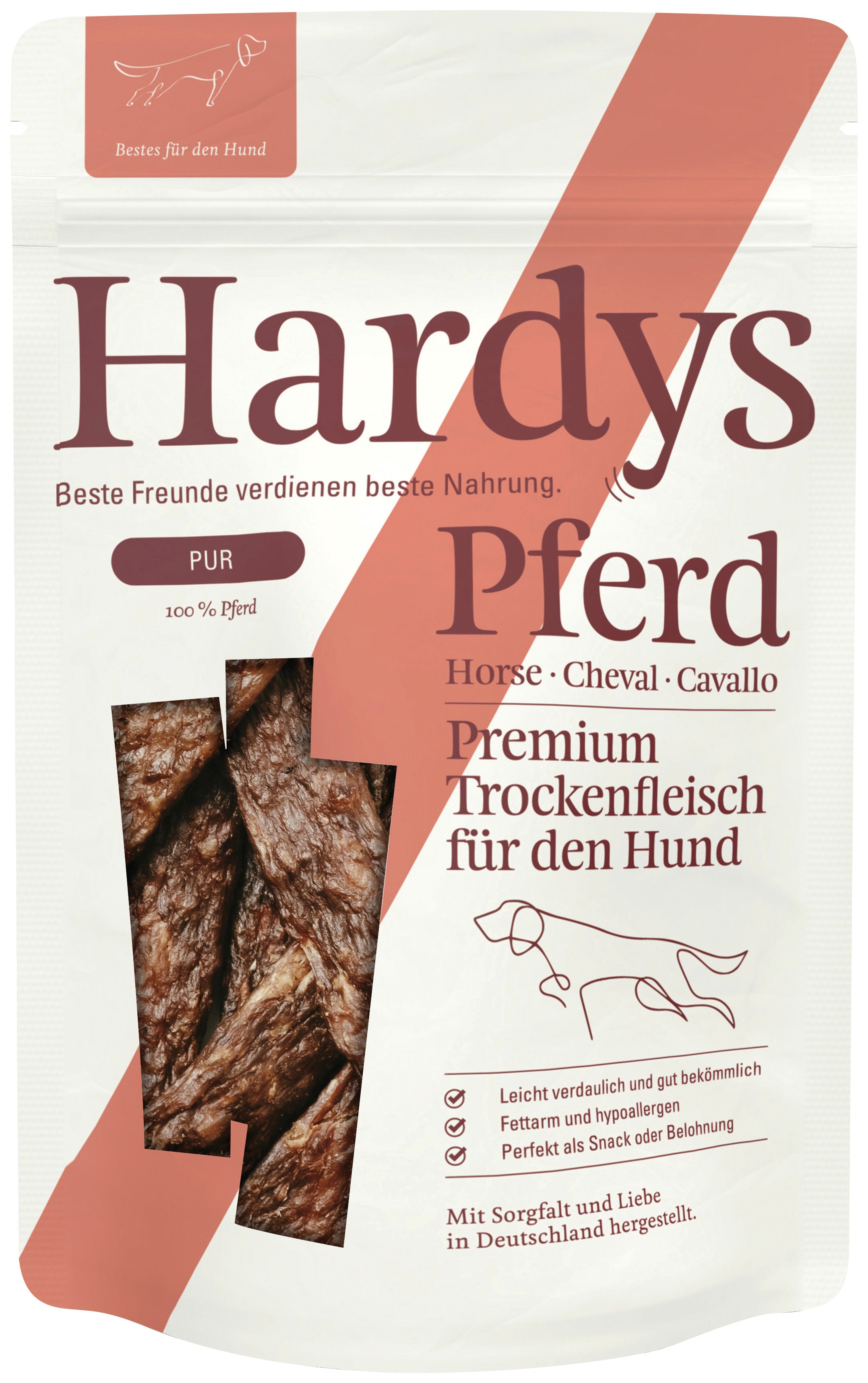 4260345754464 - Hardys Fleischstreifen Pferd 100g