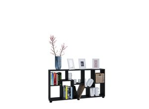 4260347791450 - Raumteilerregal HOME AFFAIRE Regale Gr B H T 1135 cm x 63 cm x 20 cm 8 St offene Fächer schwarz (schwarz dekor) Raumteiler-Regale unterschiedlich angeordnete Fächer universell einsetzbar 2 Farben