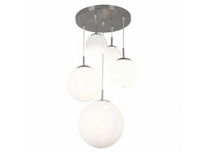 4260348816800 - Etc-shop - led Hängeleuchte Hängelampe Pendelleuchte Pendellampe 5 Opal Glas Kugeln Leuchte