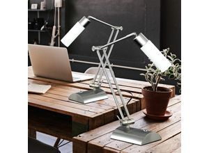 4260348821828 - Wofi - 2er Set Tischleuchten Tisch Lampe Schalter beweglich Büro Schreibtisch katar