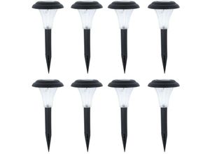 4260348829336 - Etc-shop - 8er Set led Solar Steck Lampen Außen Leuchten Garten Beleuchtungen Lichter IP44