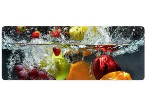 4260351393534 - Glasbild WALL-ART Erfrischendes Obst Bilder Gr B H 100 cm x 40 cm bunt Glasbilder Bilder in 2 Größen