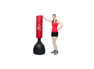 4260352174866 - Eyepower - 160 cm Standboxsack Box Punching Bag Standfuß pu Boxsack Stehend Boxständer Rot - rot