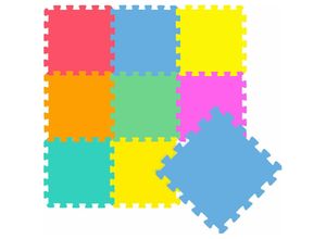 4260352175313 - Littletom - 9 Teile Baby Kinder Puzzlematte ab Null - 30x30 Puzzle Spielmatte Krabbelmatte