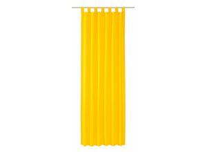 4260355790735 - Vorhang TOM TAILOR DOVE Gardinen Gr 255 cm Schlaufen 130 cm gelb (zitrus gelb) Landhaus Gardinen Gardine