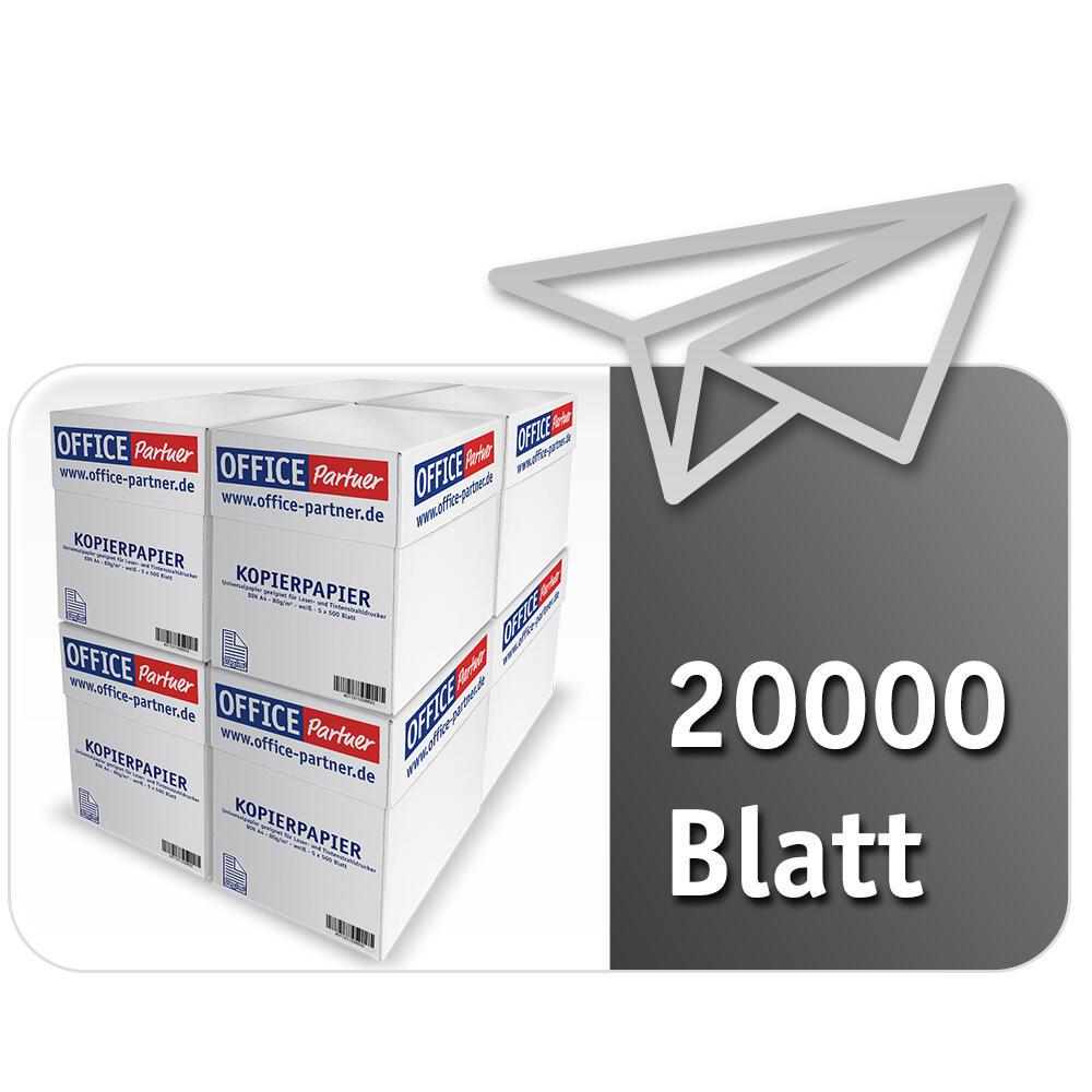 4260357032949 - OFFICE Partner Premium Kopierpapier weiß - DIN A4 80g m² - 20000 Blatt