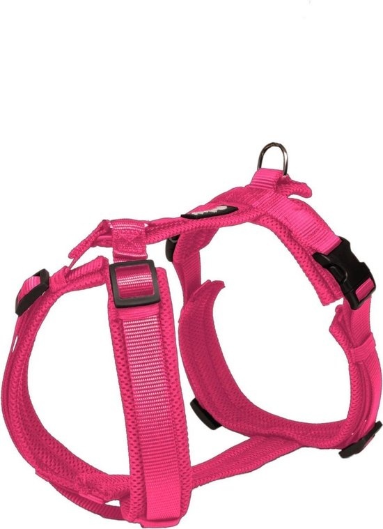 4260358299648 - Hundegeschirr Petlando Mesh Y-Comfort Harness L Fuchsia Bauchumfang 56-82 cm Halsumfang 46-80 cm Breite 25 mm