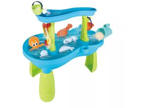 4260360016073 - Coemo Wasserspieltisch Jonas Spieltisch mit zwei Spielebenen und Wasserfall - Blau