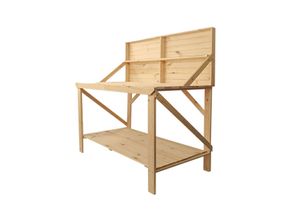 4260360016783 - Heimwerkerbank Udo Werkbank Holz 120x64x149cm - Natur - Coemo