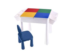 4260360017636 - Bau- und Spieltisch Sascha inklusive Stuhl - Kreativer Spielspaß für Kinder -Mal- und Wasserspieltisch